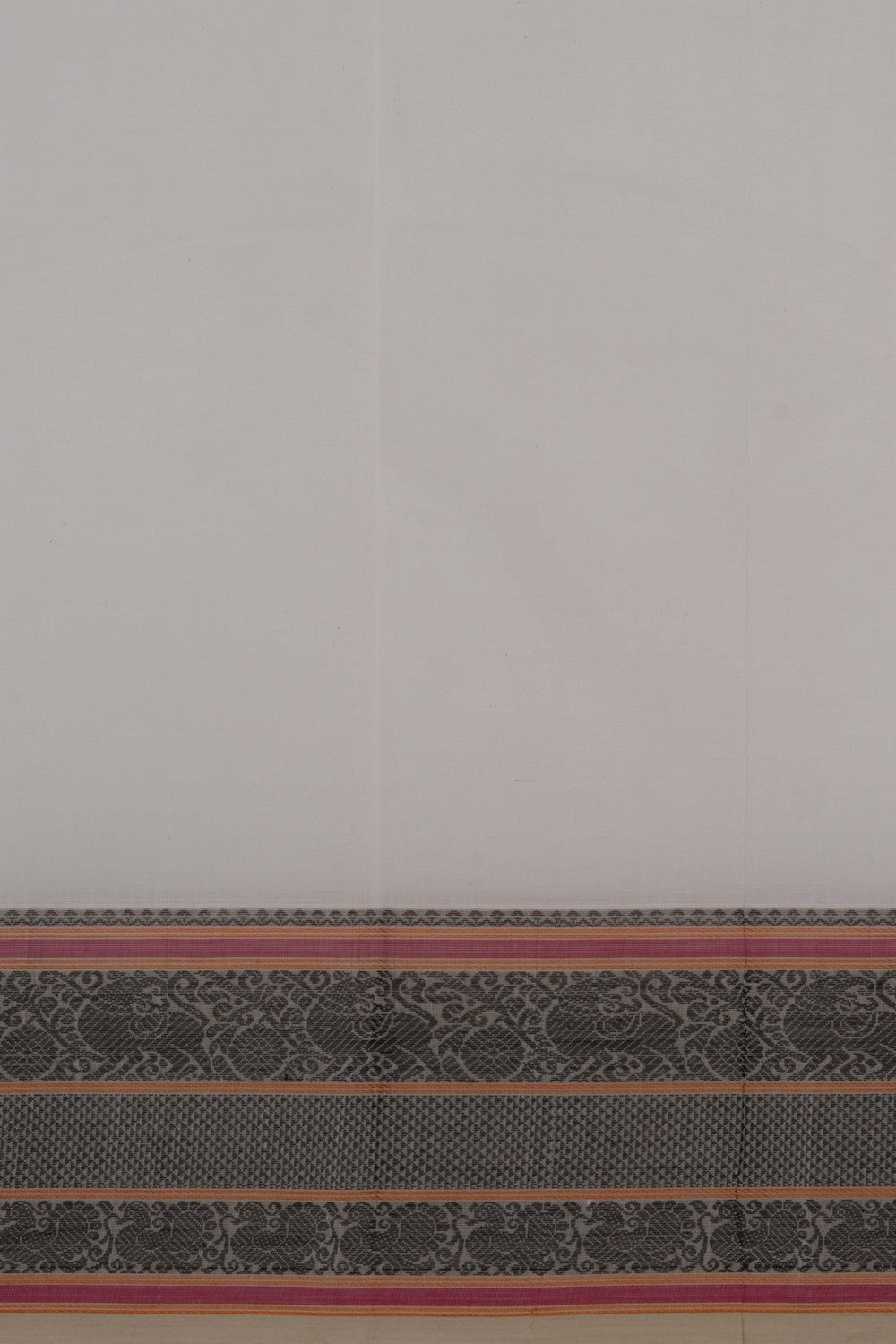 Image of Kanchi Cotton White Saree